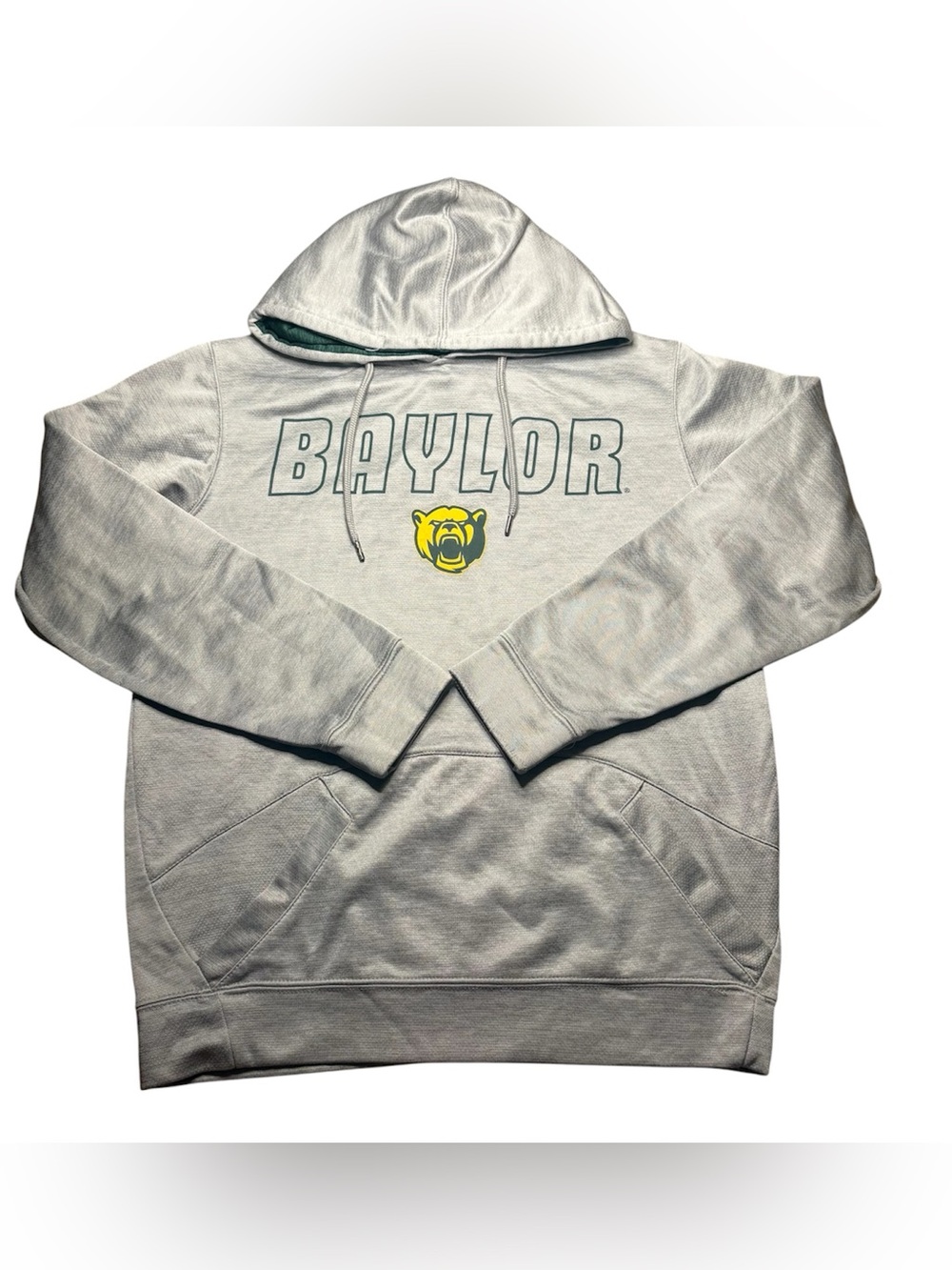 Baylor University Colosseum Men's Small Gray Pullover Hoodie Sweatshirt